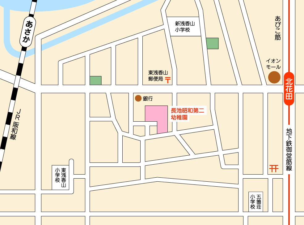 長池昭和第二幼稚園の周辺地図